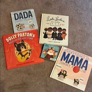 Jimmy Fallon and Dolly Learning books for Interactive Play